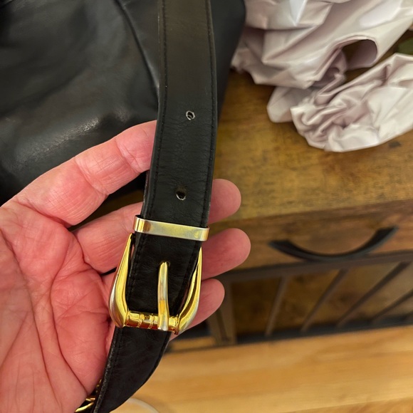 Versace Black Leather Backpack with Gold Medusa Charm. - Picture 14 of 14